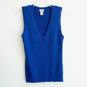 L.L.Bean Blue Knit Top Size M